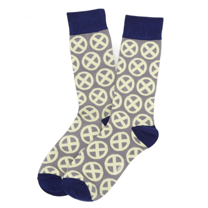 Marvel X-Men Socks 3 Pack with Lapel Pin Gift Set by Cufflinks.com