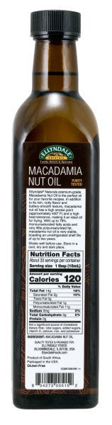 Macadamia Nut Cooking Oil by Country Life Natural Foods