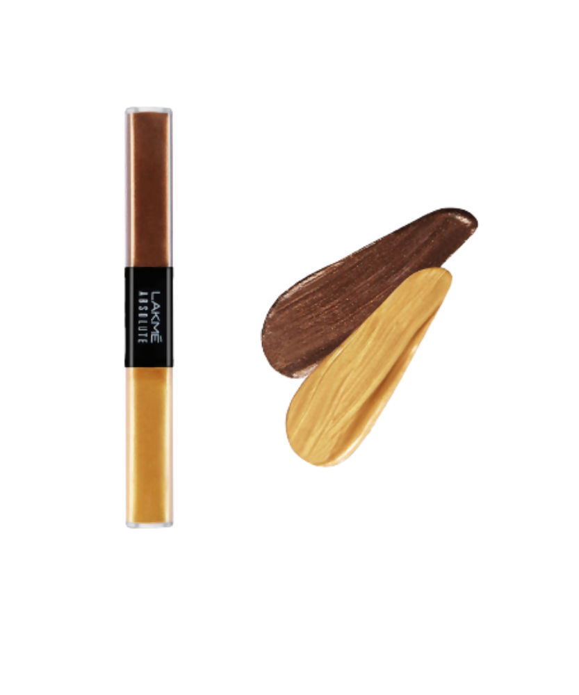 Lakme Absolute Explore Liquid Eye Shadow - Blackstar Gold &amp; Karat Gold