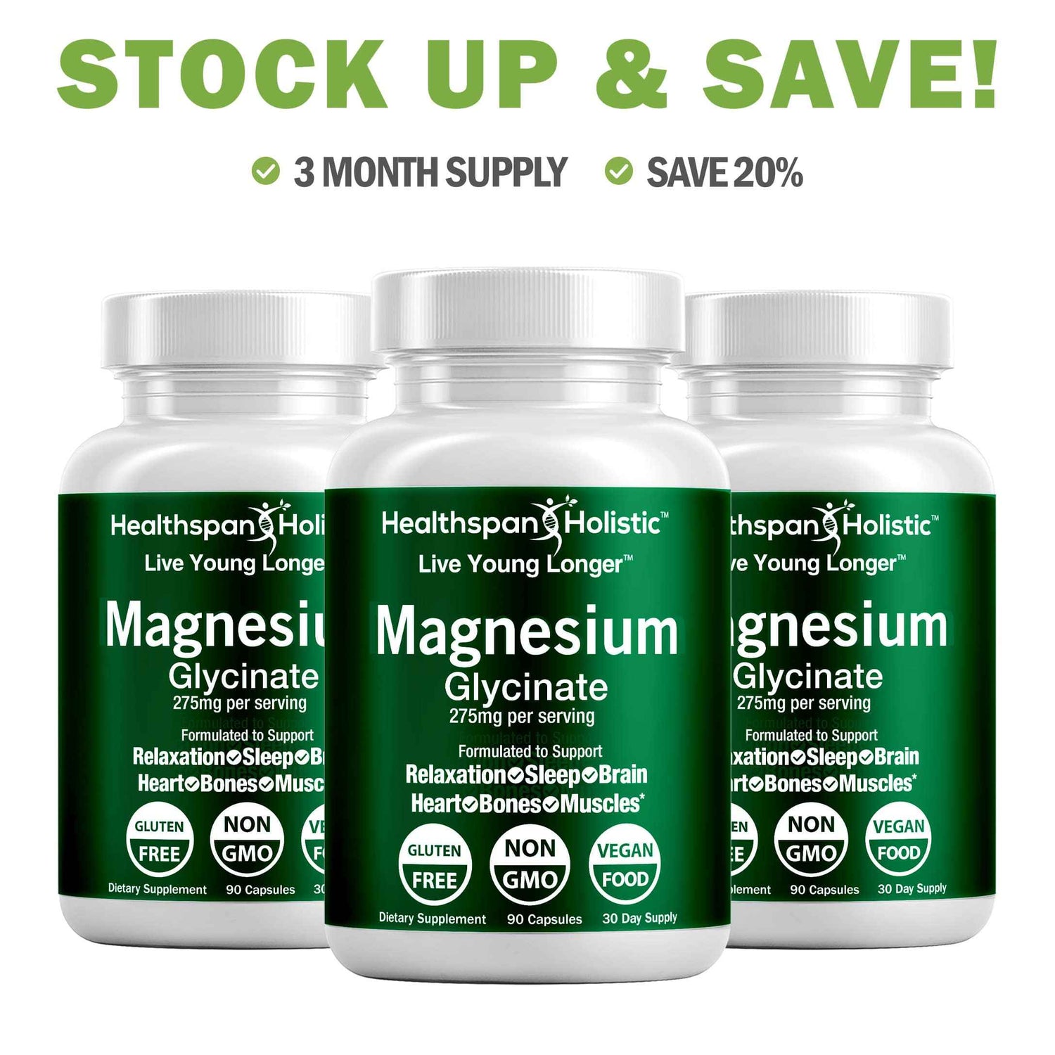 Hi-Absorb Magnesium Glycinate 90 Capsules