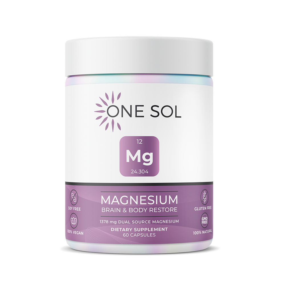 Magnesium by ONE SOL™ | Natural Plant Based Supplements