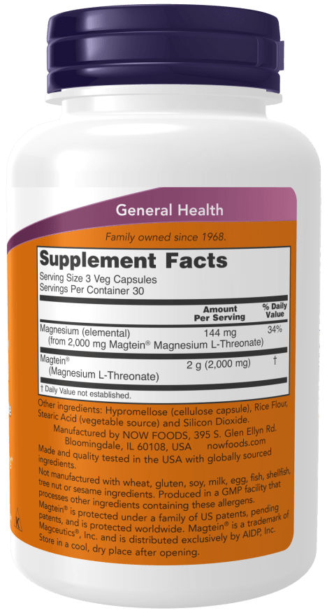 Magtein™ Magnesium L-Threonate by Country Life Natural Foods