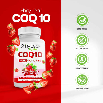 CoQ10 100mg Strawberry Chewable Tablets