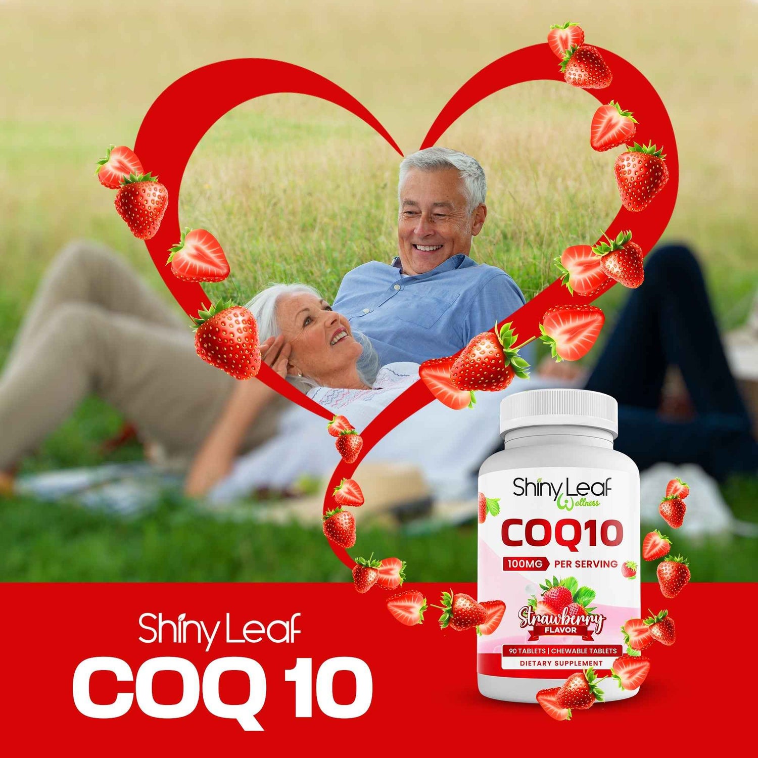 CoQ10 100mg Strawberry Chewable Tablets