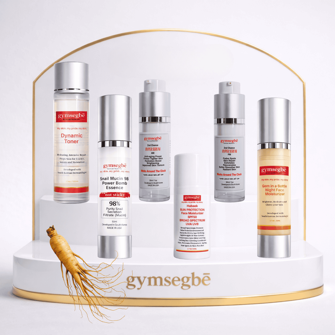 Full-Size Korean Skincare Set for Dark Spots, Fine Lines &amp; Glass Skin  DestGlow