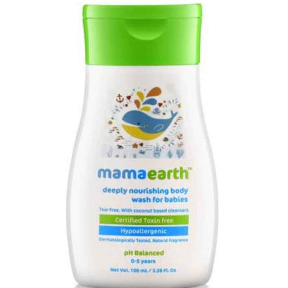Mamaearth Deeply Nourishing Baby Body Wash For Natural Cleansers &amp; Tear-Free Formula