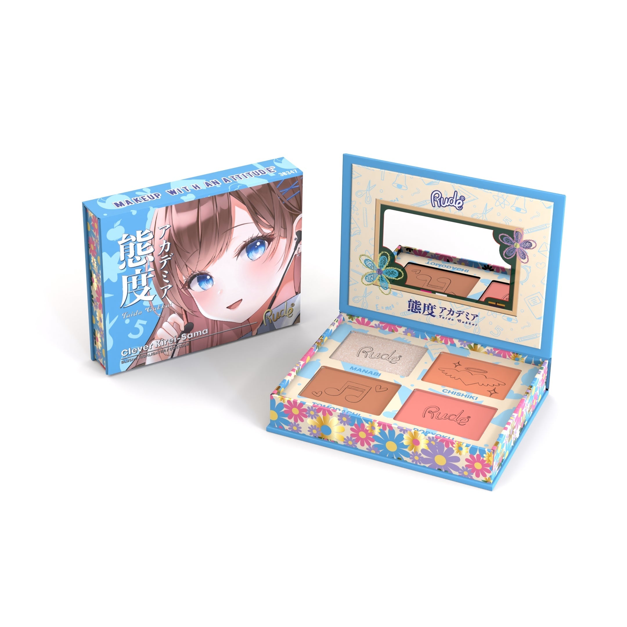 RUDE Manga Face Palette - Clever Kirei-Sama - DestGlow
