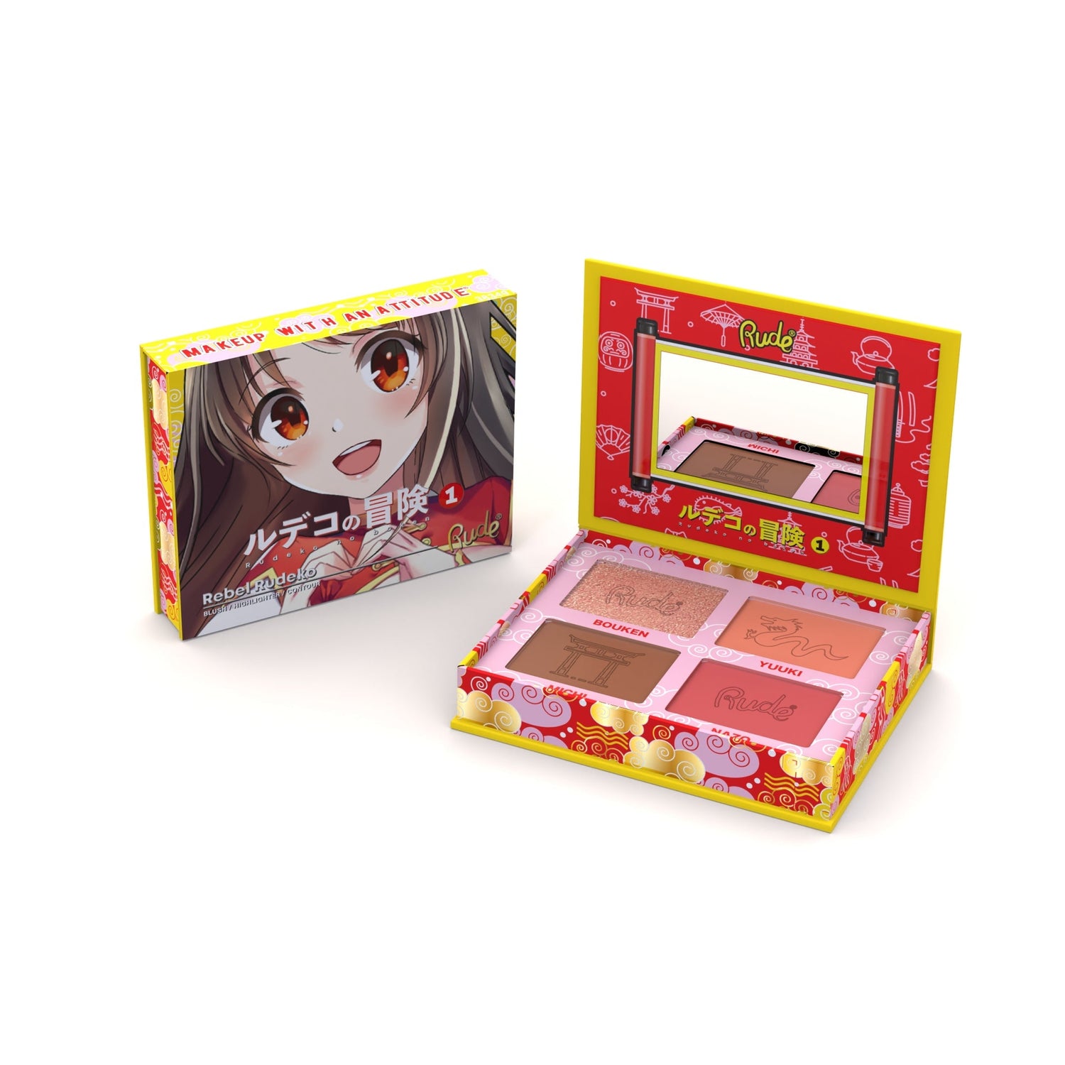 RUDE Manga Face Palette - Rebel Rudeko - DestGlow
