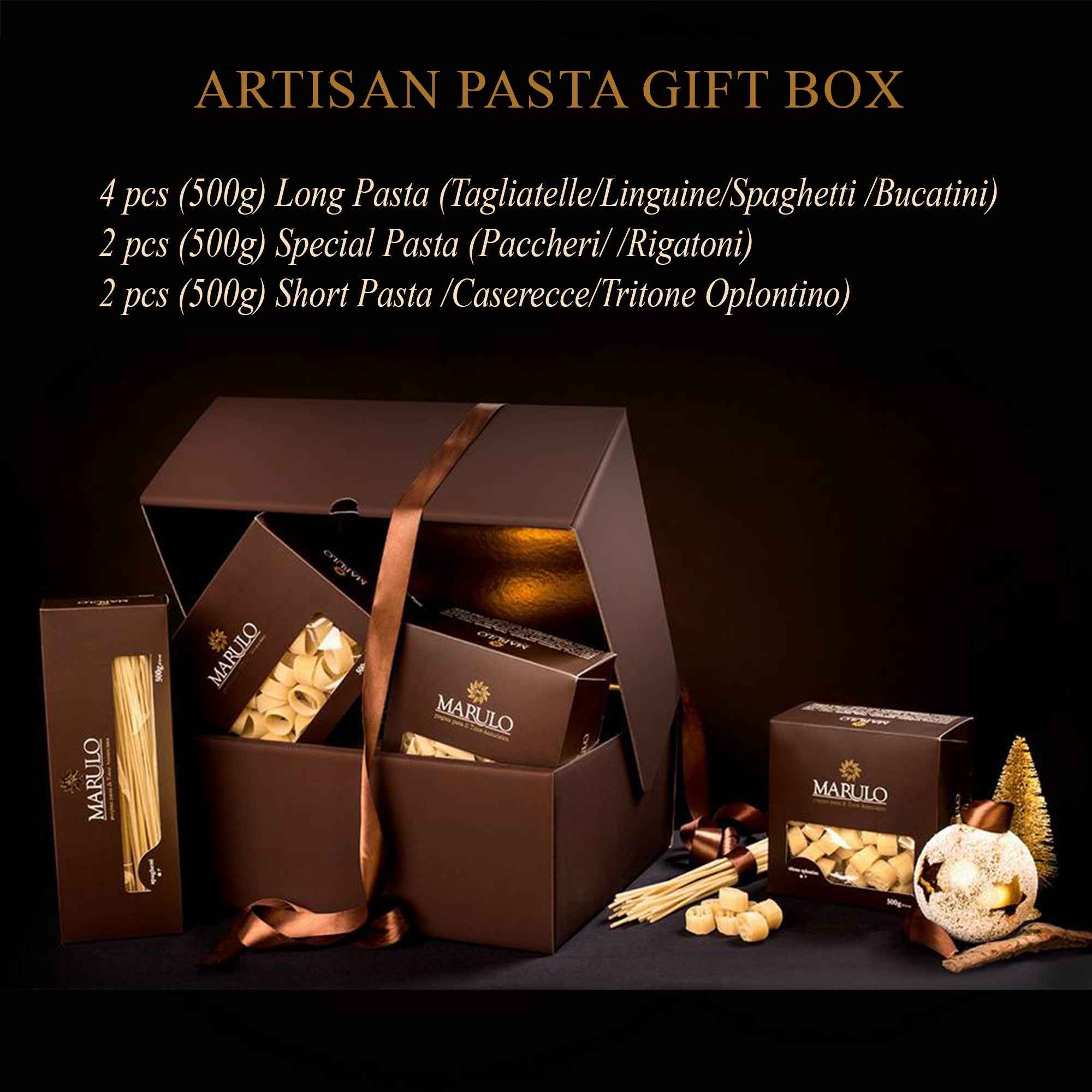 Marulo, Artisan Pasta Gift Set Bronze Cut 8 x 1.1 lb