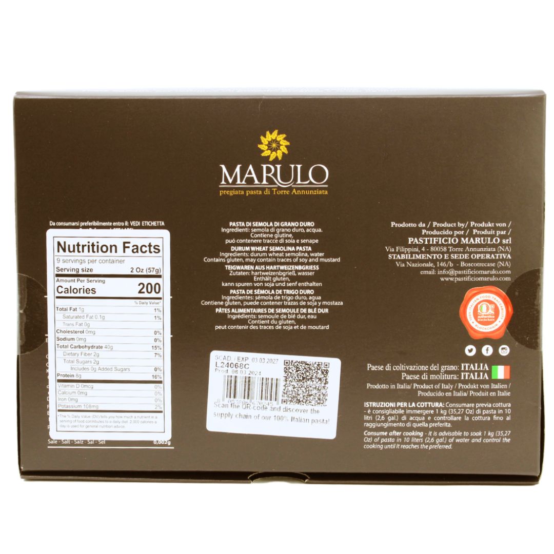 Marulo, Calamarata Homemade Artisan Pasta 500g