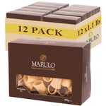 Marulo Paccheri Pasta, Artisan Bronze Die-Cut Pasta, Pack of 12 x 1.1 lb