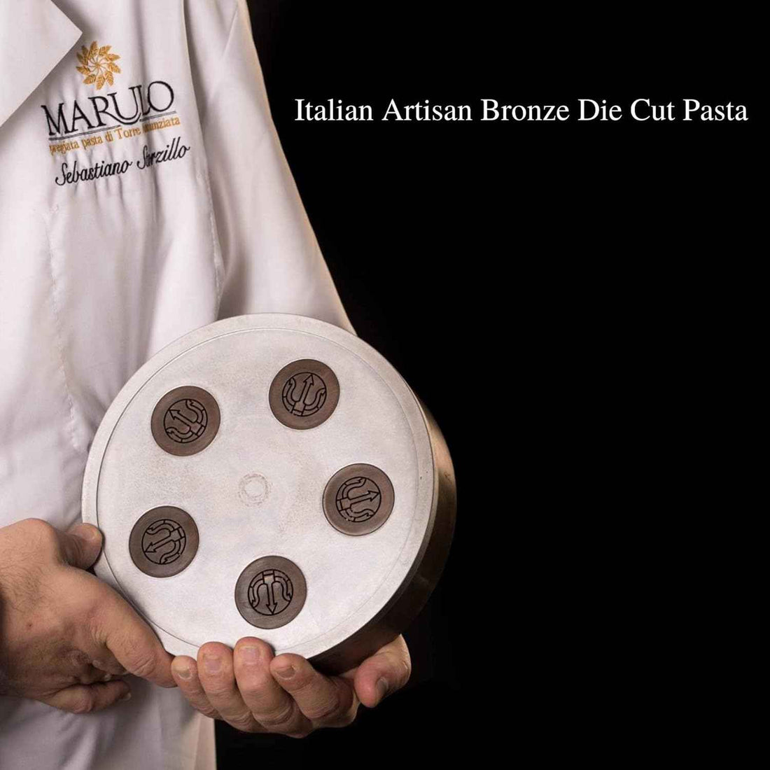 Marulo Paccheri Pasta, Artisan Bronze Die-Cut Pasta, Pack of 12 x 1.1 lb