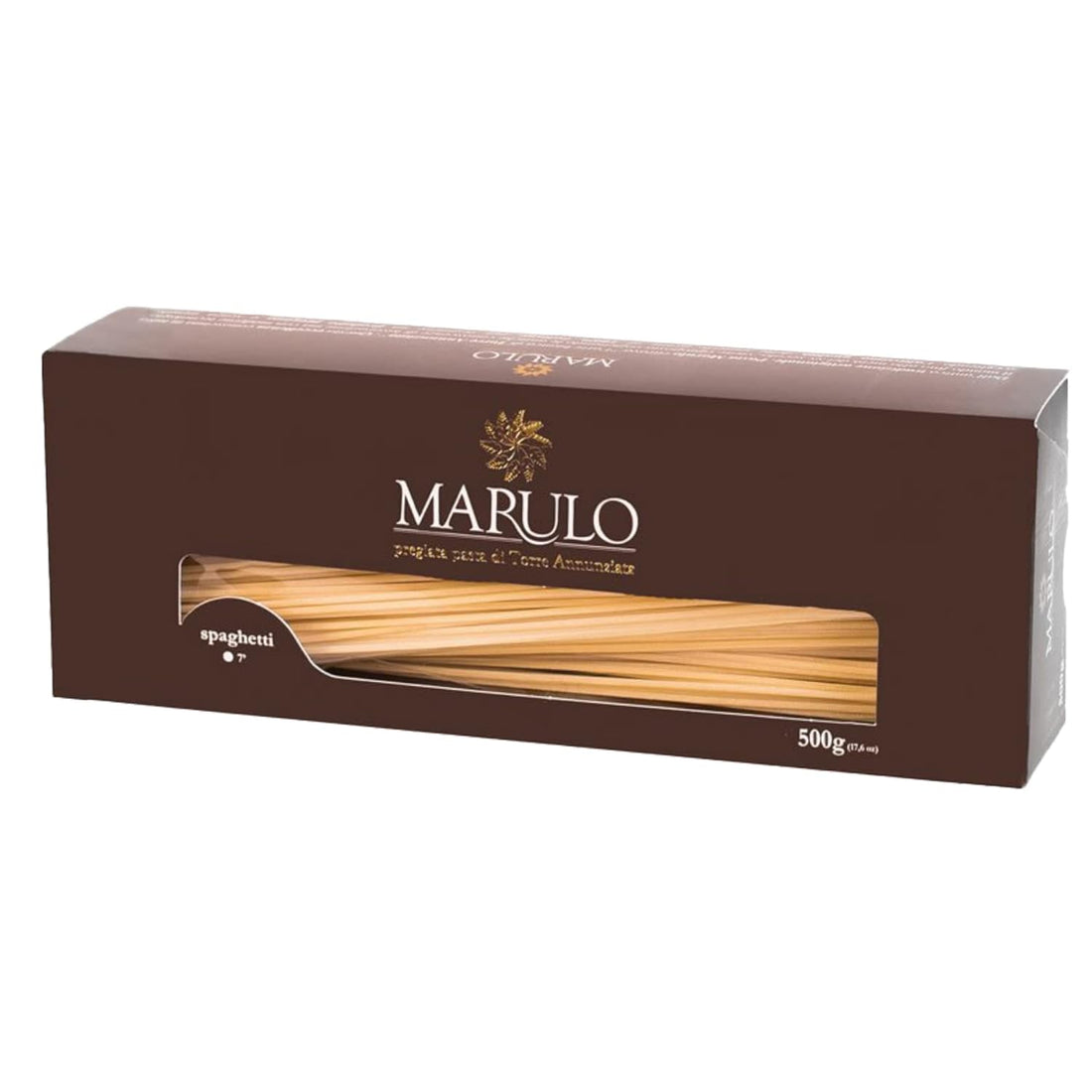 Marulo, Spaghetti Pasta, Artisan Bronze Die-Cut Pasta, 12 Pack x 1.1 lb