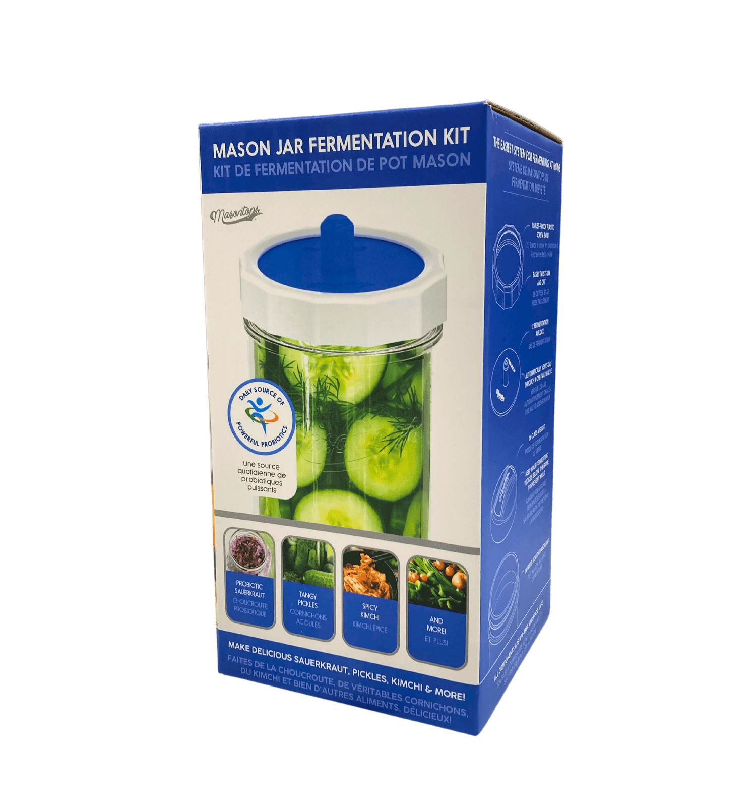 Fermentation Kits and Supplies, Masontops by Country Life Natural Foods