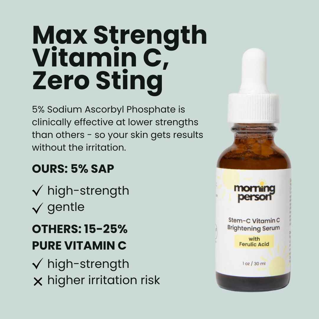 Morning Person Stem-C Vitamin C Brightening Serum with Ferulic Acid