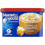 Maxwell House Vanilla Caramel Latte – Instant Café-Style Coffee Mix, 8.7 oz Canister