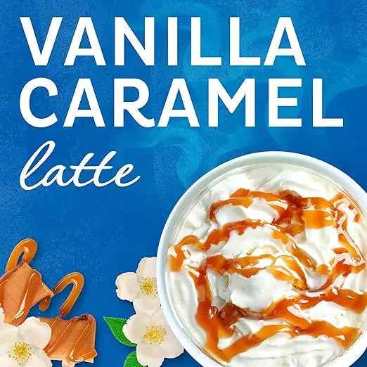 Maxwell House Vanilla Caramel Latte – Instant Café-Style Coffee Mix, 8.7 oz Canister