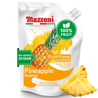 Mazzoni, Pineapple Puree, 100% Pure Pineapple Mix, No Sugar Added, 2.2 lb