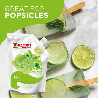 Mazzoni, Real Lime Juice, 100% Pure Lime, Just Juice, No Sugar Added, 2.2 lb