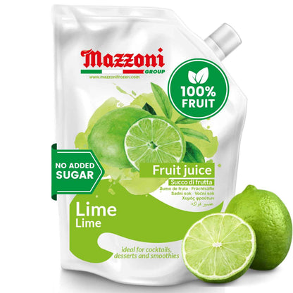 Mazzoni, Real Lime Juice, 100% Pure Lime, Just Juice, No Sugar Added, 2.2 lb