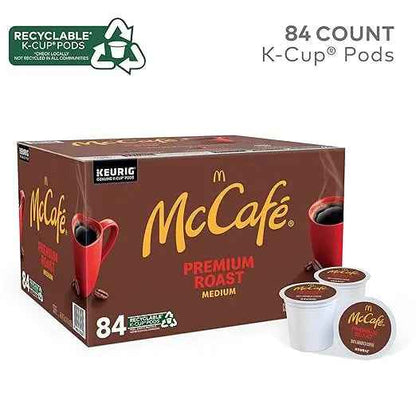 McCafe Premium Roast Medium Roast K-Cup Pods – 84 Count, Single-Serve Coffee