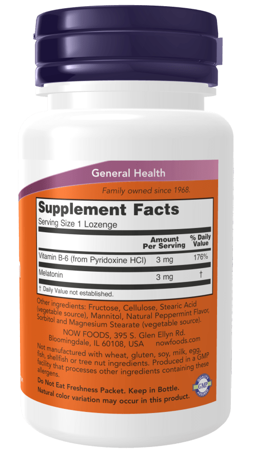 Melatonin 3mg by Country Life Natural Foods