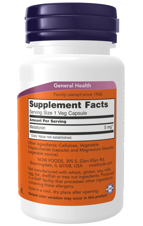 Melatonin 5mg by Country Life Natural Foods