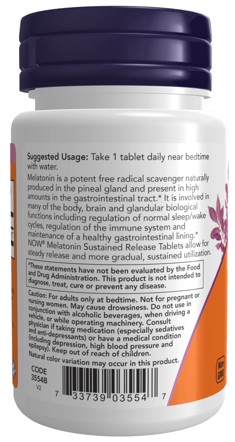 Melatonin 5mg Sustained Release by Country Life Natural Foods