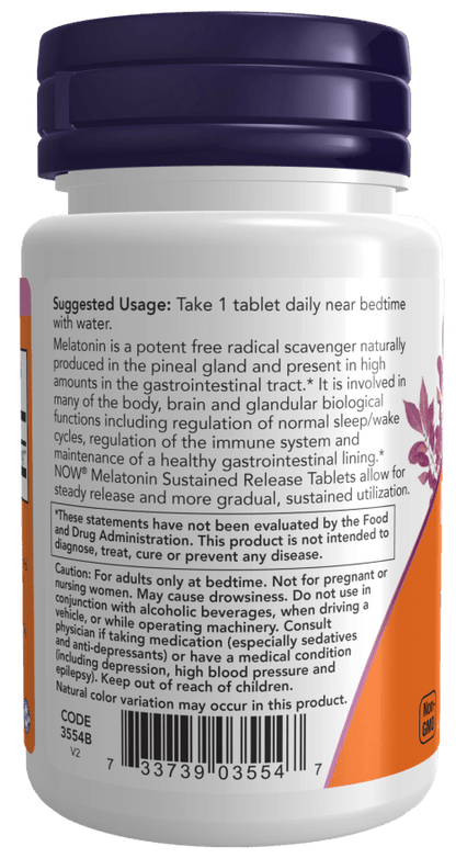 Melatonin 5mg Sustained Release by Country Life Natural Foods