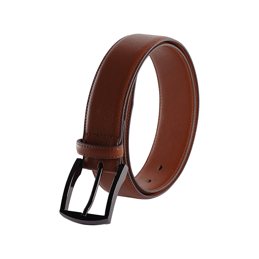 Metallic Black Square 2 Vegan Belt (Sizes Black: 30, 36, 40. Brown 36 only) by Doshi FCSA