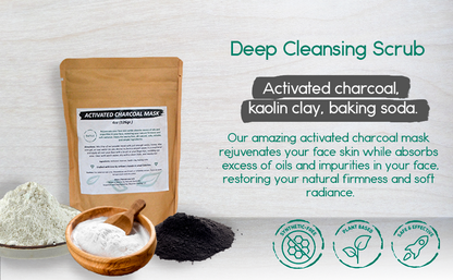 Activated Charcoal + Mud &amp; Arnica Facial Masks Bundle