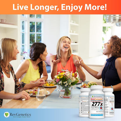 MetaCurcumin 277x: 10x SIRT6 Boost, No Pepper by RevGenetics
