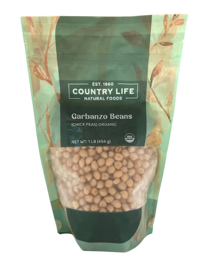 Garbanzo Beans (Chickpeas), Organic by Country Life Natural Foods