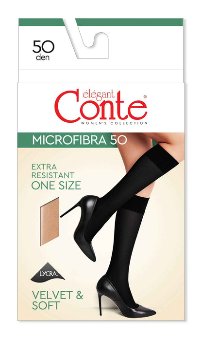 Knee Highs Conte Microfibra 50 Den (1 pair)