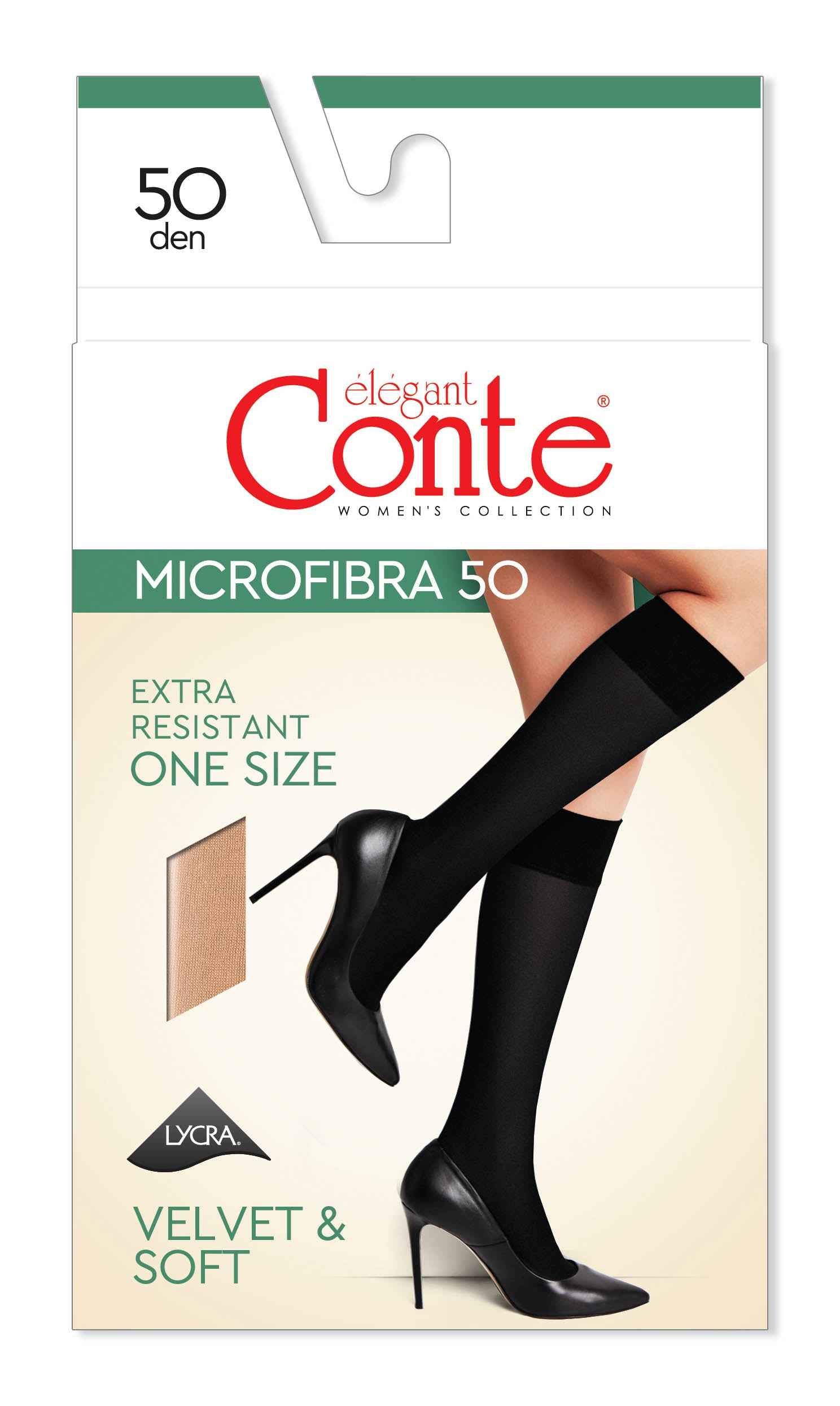 Knee Highs Conte Microfibra 50 Den (1 pair)