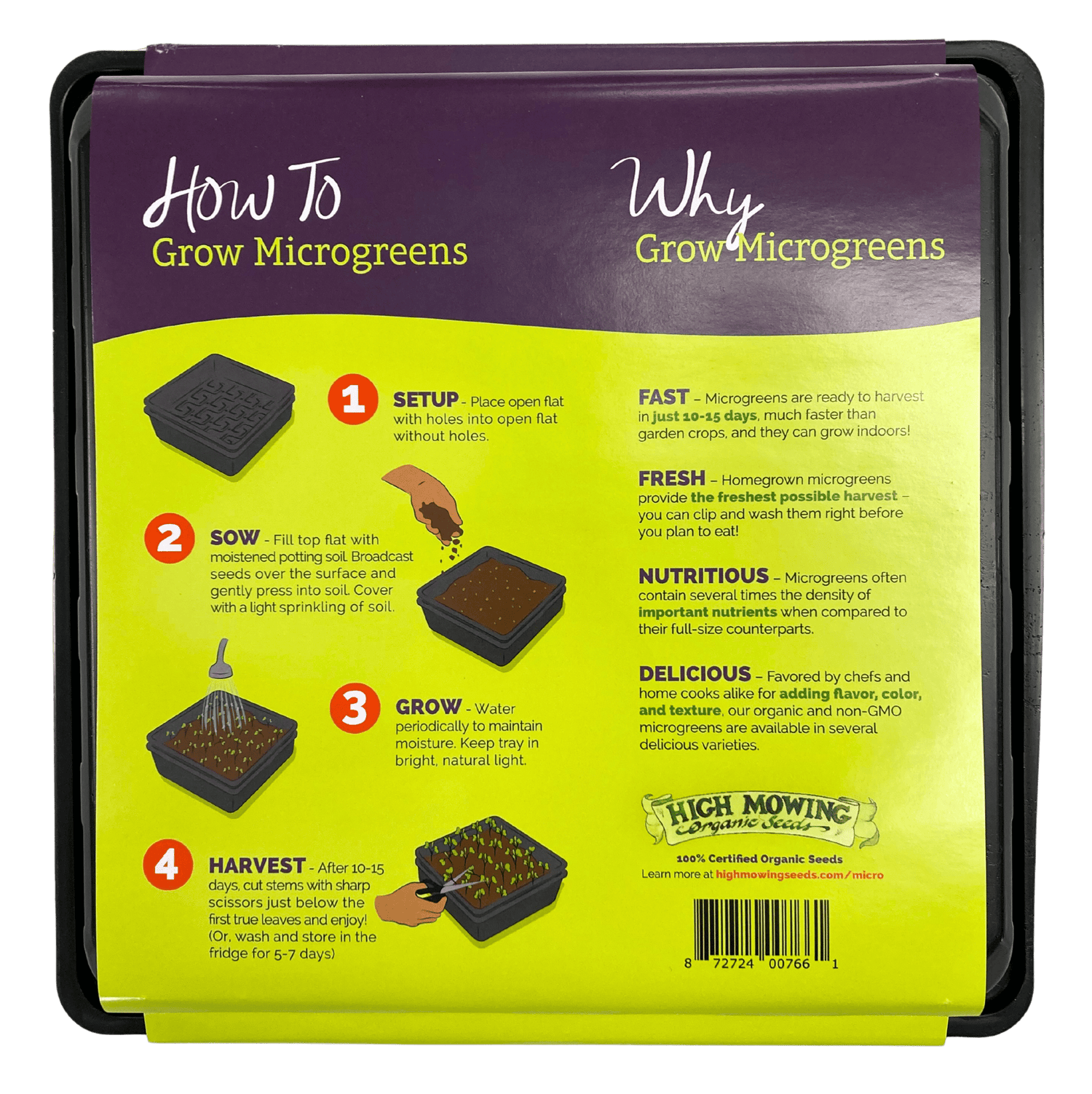 Microgreens Flats - Growing Trays by Country Life Natural Foods