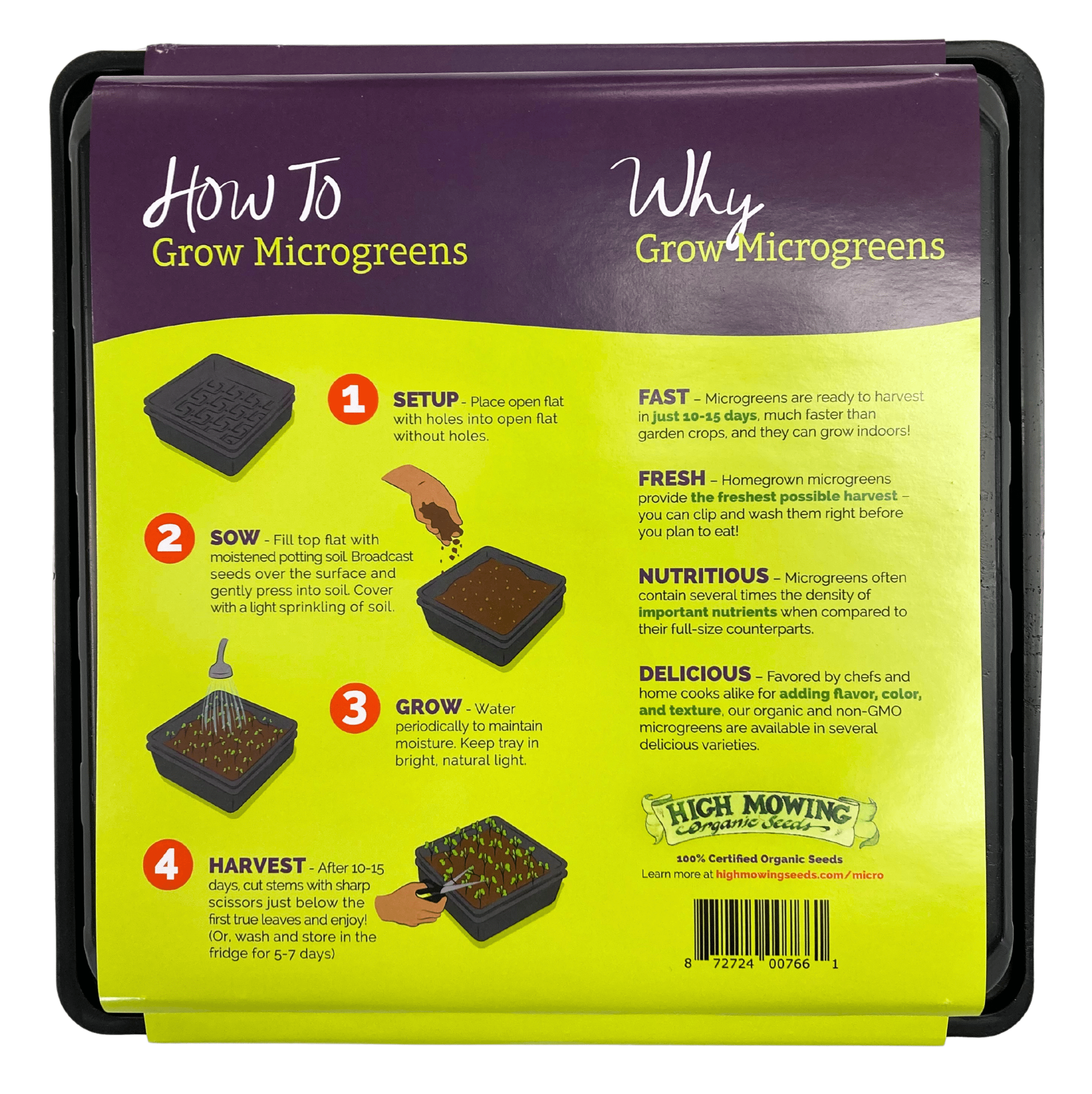 Microgreens Flats - Growing Trays by Country Life Natural Foods