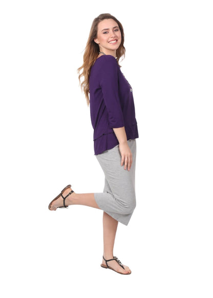 Mid-Calf Pencil Skirt in Cotton Spandex – No Slits by Kosher Casual USA