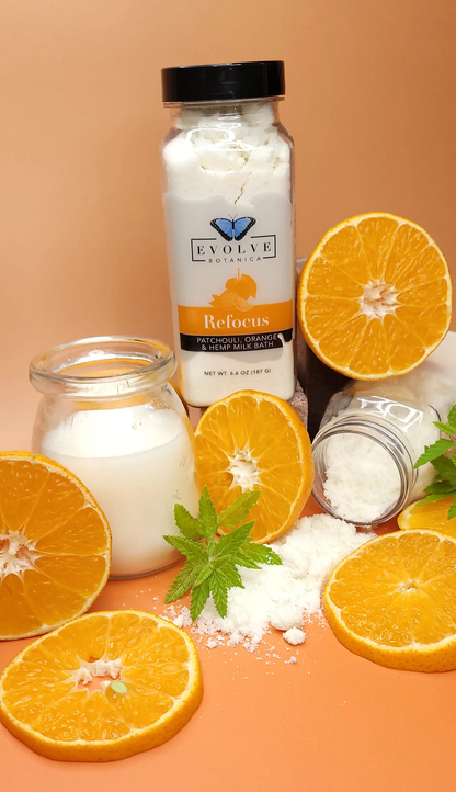 Milk Bath - Refocus (Patchouli, Orange, &amp; Hempseed Oil)