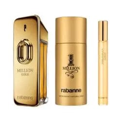 Million Gold Intense By Paco Rabanne For Men (3pc Gift Set) by perfumesandrea