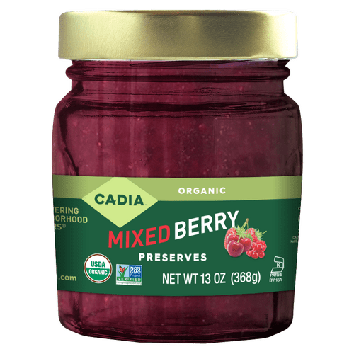 Mixed Berry Preserves, Organic, Cadia by Country Life Natural Foods