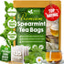 Spearmint Tea Bags, 100% Natural & Pure Spearmint Leaves. Loose Leaf Spearmint Herbal Tea. Spearmint Leaf Tea. No Sugar, No Caffeine, No Gluten, Vegan. by FreshDrinkUS - Natural and Premium Herbal Tea
