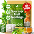 Premium Soursop Graviola Fruit Tea Bags, Tea Powder, 100% Natural and Pure from Soursop Fruits, Handmade, Made With Natural Materials-Corn Fiber Tea Bag, Sugar/Caffeine/Gluten Free, Hoja Guanabana Tea by FreshDrinkUS - Natural and Premium Herbal Tea
