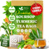 Premium Soursop Turmeric Tea Bags | Blend of Soursop Leaves, and Turmeric Root by FreshDrinkUS - Natural and Premium Herbal Tea