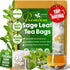 Sage Leaf Tea Bags, 100% Natural & Pure from Sage Leaves. Loose Leaf Sage Herbal Tea. Sage Leaf Tea. Made with Natural Material Tea Bags. No Sugar, No Caffeine, No Gluten, Vegan. by FreshDrinkUS - Natural and Premium Herbal Tea