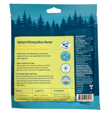 Mosquito Repellent Patches, Natural, Cliganic by Country Life Natural Foods