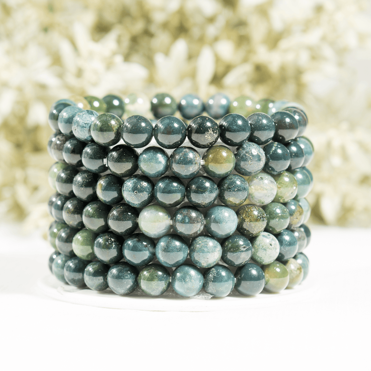 Moss Agate Bracelet (Balance and Communication)  DestGlow
