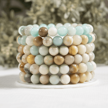 Multi Amazonite Bracelet(Success and Good Luck)  DestGlow