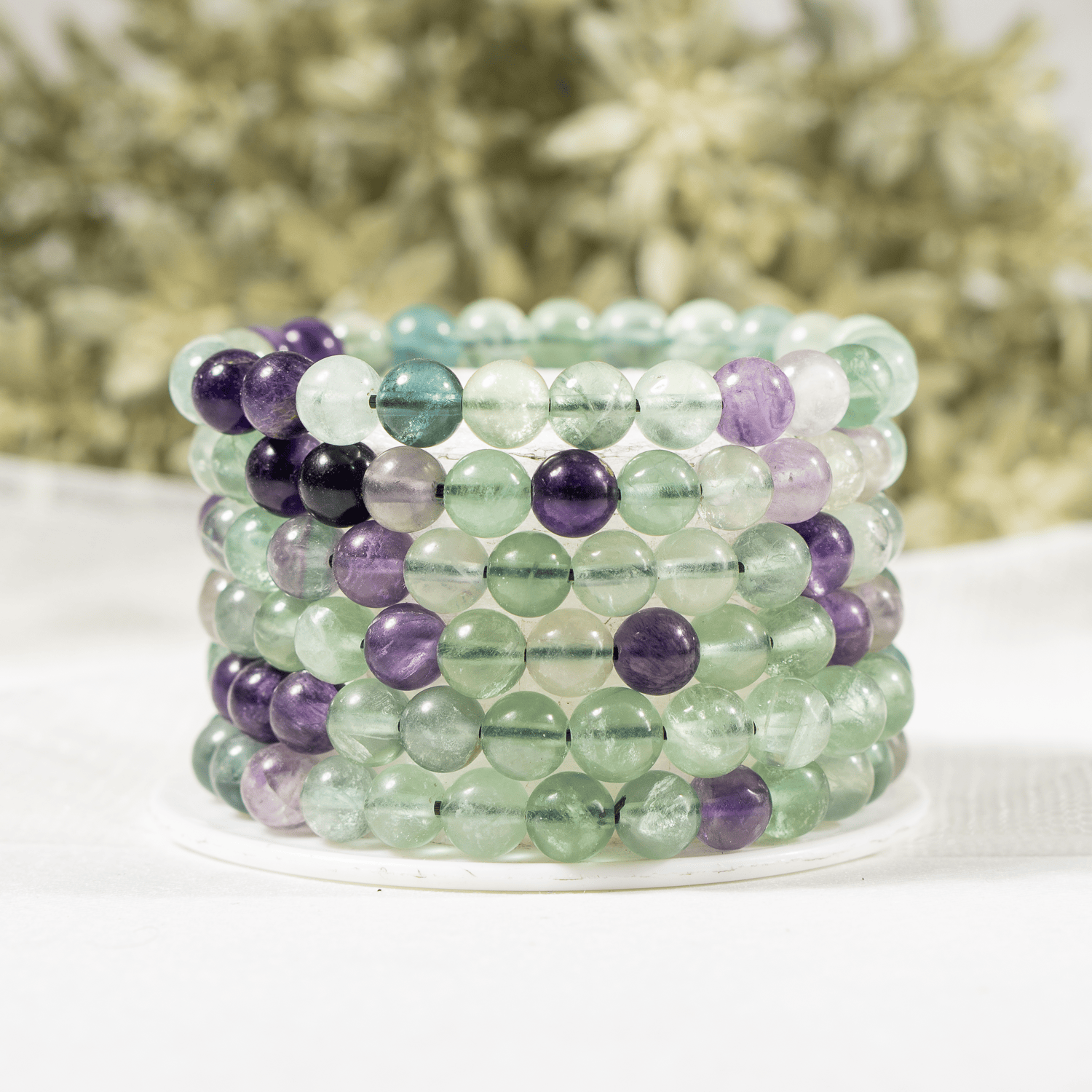 Multi Fluorite Bracelet (Self-Discipline and Clarity)  DestGlow