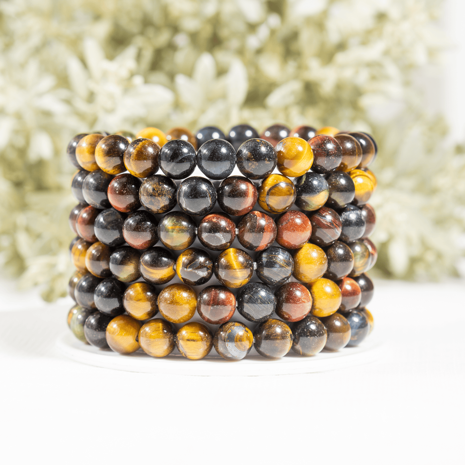 Multi Tiger Eye Bracelet (Self-Confidence, Spiritual Stability,)  DestGlow